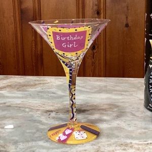 Lolita Birthday Girl Martini Glass